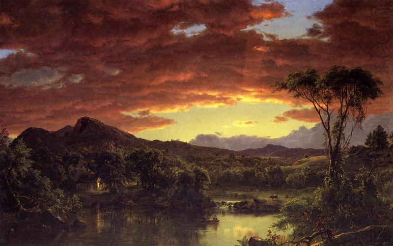 A Country Home, Frederic Edwin Church